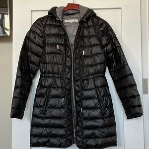Black down coat